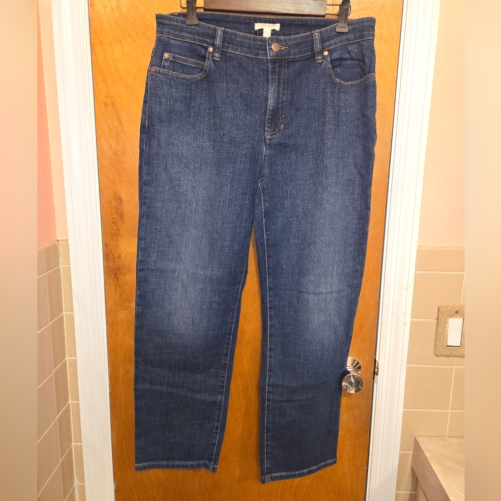 NWT Eileen Fisher Agind Straight Ankle Pant Jeans